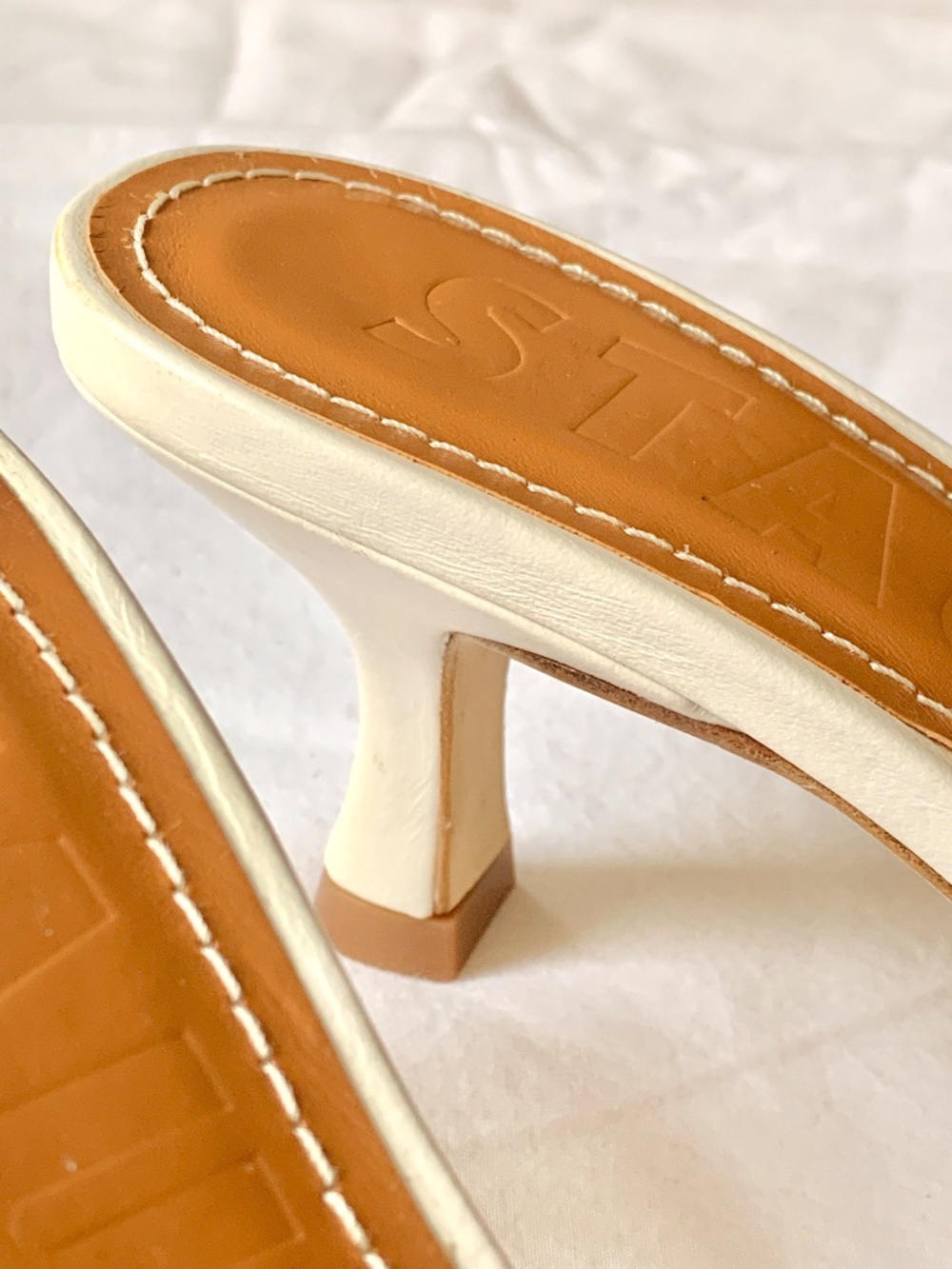 Staud Brigette Leather Heeled Sandals 36 - Picture 11 of 16